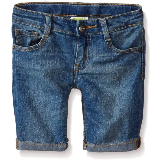 Bermuda Jean Algodón Crazy8 Niños Azul Dobladillo Rodilla