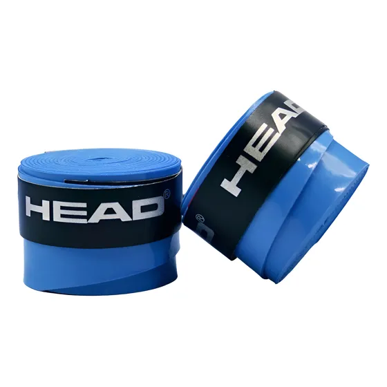 Over Grip Sticky White, Blanco Head Pack X2 Und Azul