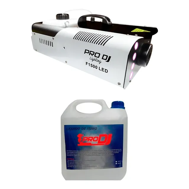 Cámara De Humo Pro Dj - F1500 Led + Galón De Líquido