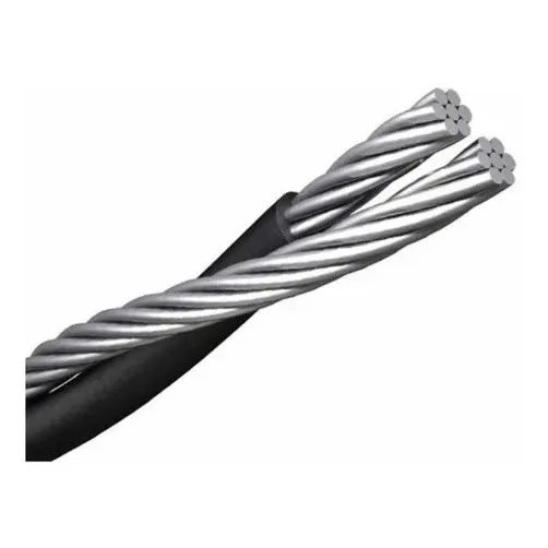 Cable 1+1 De Acometida Rollo De 50m Cubierta Negro