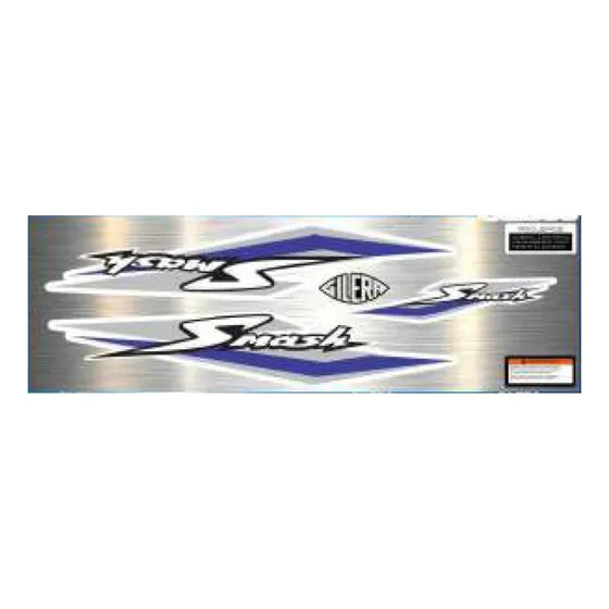 Kit Calcomanias Originale Gilera Smash 110 Azul Moto Avenida