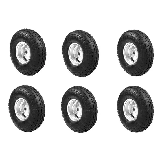 Paquete 6 Piezas Llanta Para Diablito Lion Tools Llantas