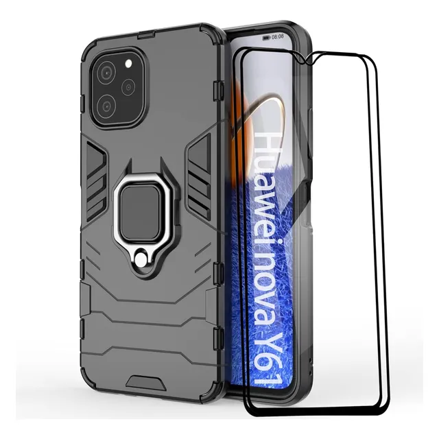 Funda Para Tpu/pc Golpes Militar Huawei Nova Y61 + 2 Mica
