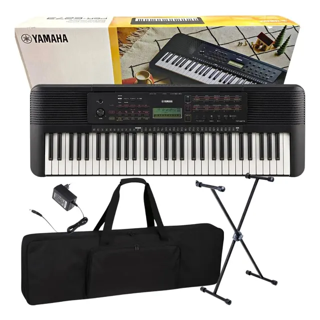Teclado Piano Yamaha Psr E273 Kit Básico!