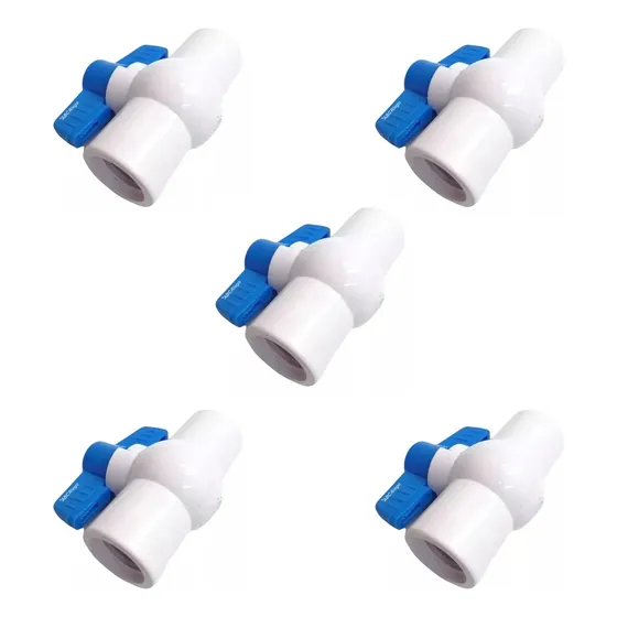 Valvula De Bola Lisa Pvc 1 Pulgada X 5 Und
