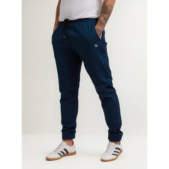 Calça Jogger Masculina Slim Fit Tactel Elastano Academia 
