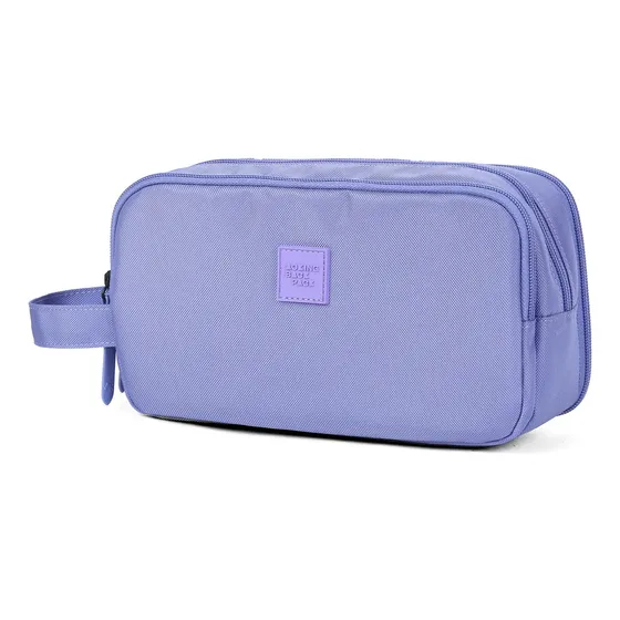 Neceser Necessaire Dama Hombre Aoking Color Lila Diseño de la tela Lisa