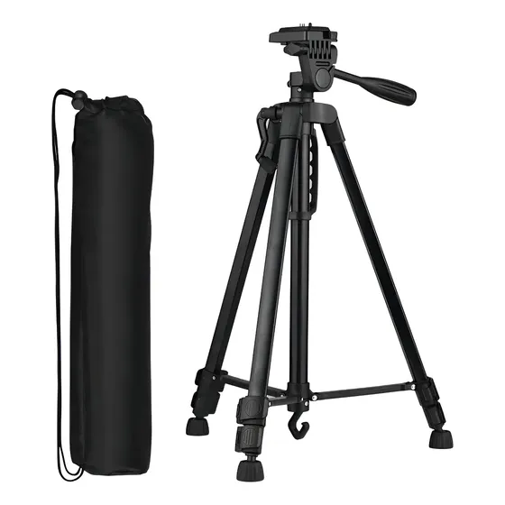Tripode Camara Profesional Tripode Universal Tripode Celular Tripode iPhone Soporte Para Camara Tripode Color Negro Plegable Profesional 140cm Tripode Para Celular Estabilizador | Cuotas sin interés