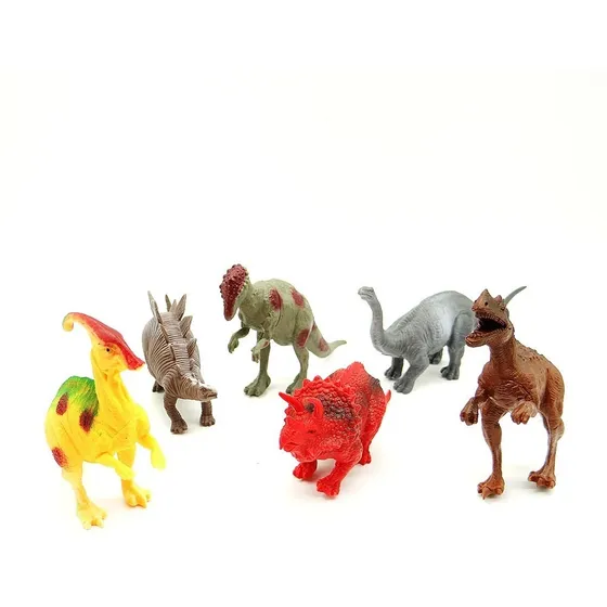 Dinosaurios De Goma En Bolsa X6
