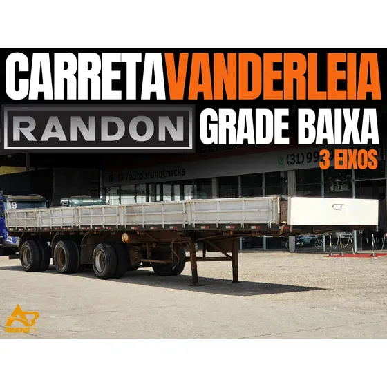 Carreta Grade Baixa Randon 3 Eixos Vanderleia 14,30m