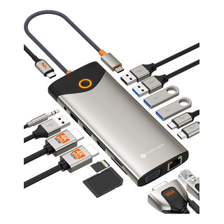 Docking Station Novoo 15 En 1 Usb C Hub 2 Hdmi 4k Vga Dock Docking Station Novoo 15 En 1 Usb C Hub 2 Hdmi 4k Vga Dock