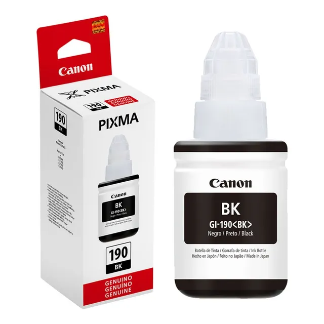 Botella De Tinta Para Impresora Canon Gi-190bk G1100 G2100