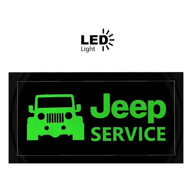 Lampara Led Jeep Decoración / Taller / Tiendas / Oficina