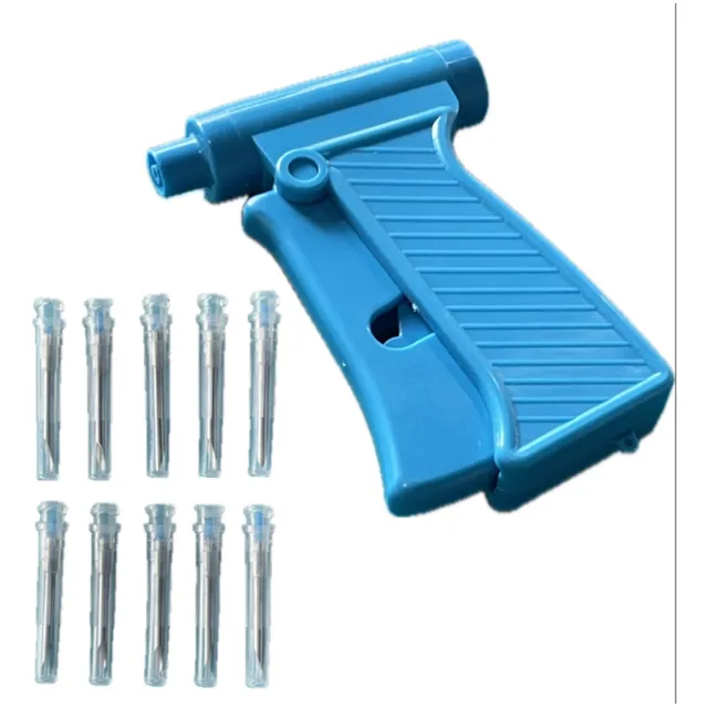 Chip Ganadero Pistola Aplicador 2.12*12mm Con 10 Agujas