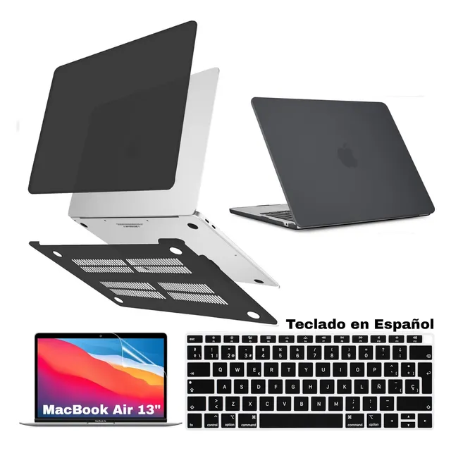 Case + Mica + Cobertor Teclado Macbook Air 13 A2337 A2179 -e