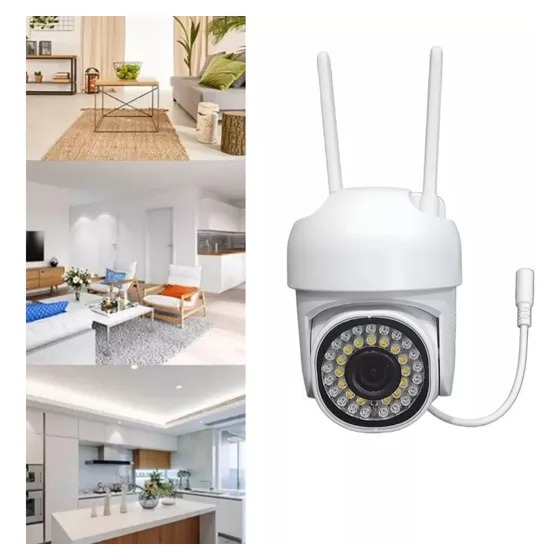 Cámara De Seguridad Wifi Ip  Visión Nocturna 360 Exteriores