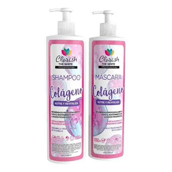 Shampoo Sin Sal + Acond Concentrado De Colageno 1lt