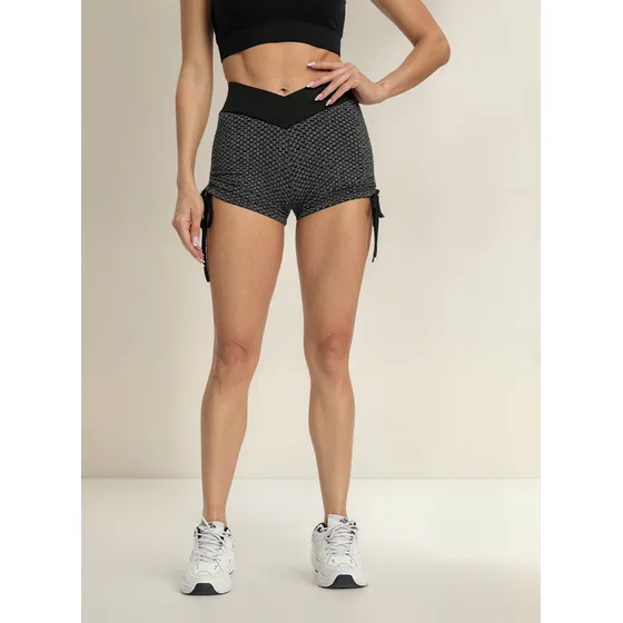 Calza Push Up Mini Short Mujer Frunce Importado Original