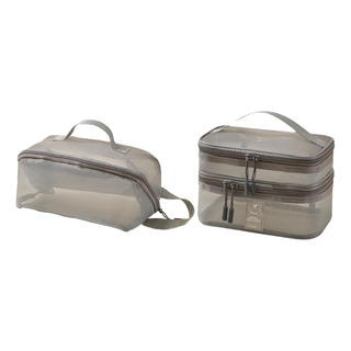 2 Piezas Bag De Maquillaje De Malla Bolsita De Doble Capa 2 Piezas Bag De Maquillaje De Malla Bolsita De Doble Capa