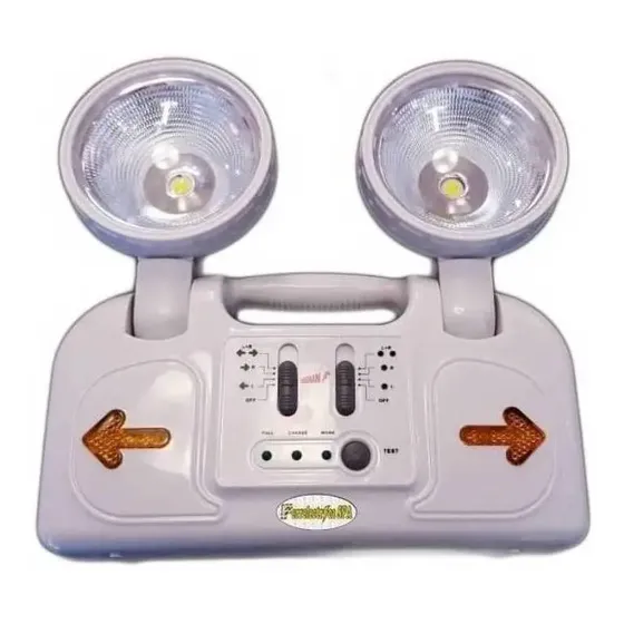 Lámpara De Emergencia Led Blanco doble foco
