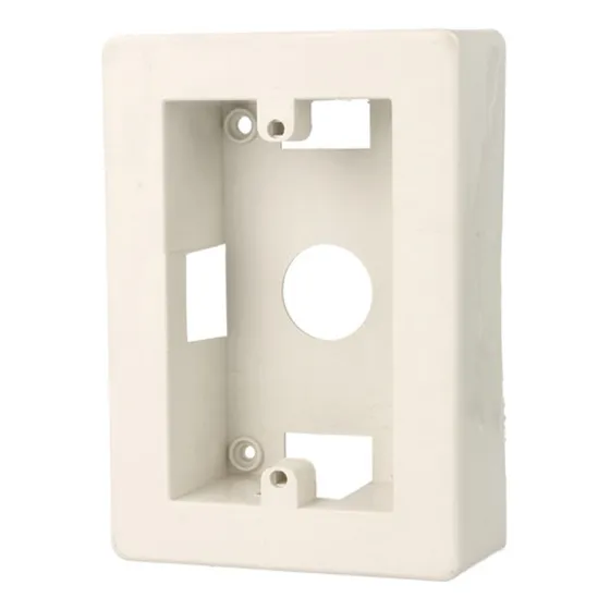 Caja Exterior Cable Canal Pvc Rectangular Certificado 10 A 220v Blanco