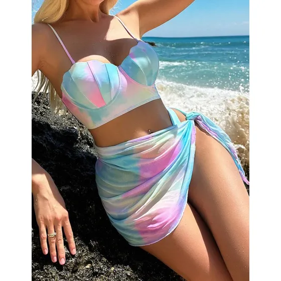 Traje De Baño Bikini De Mujer Tendencia Concha Y Perla