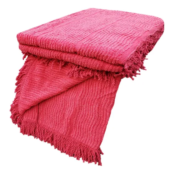 Colcha De Casal Chenille Exportação 2,25 X 2,55 Premium