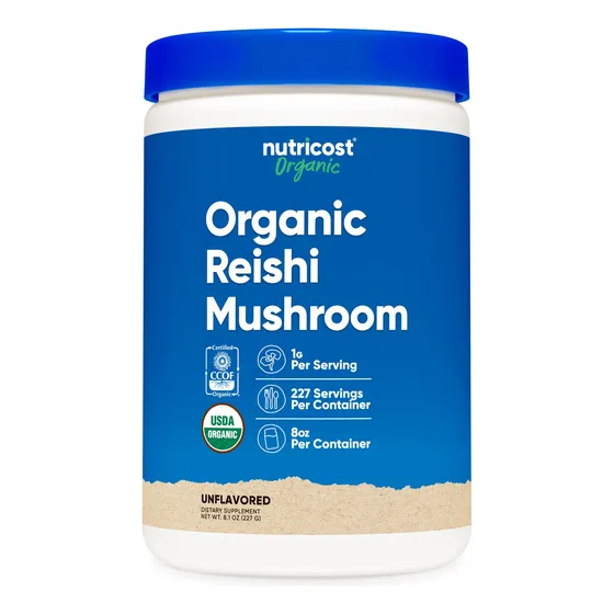 Suplemento Nutricost Organic Reishi En Polvo 227 G