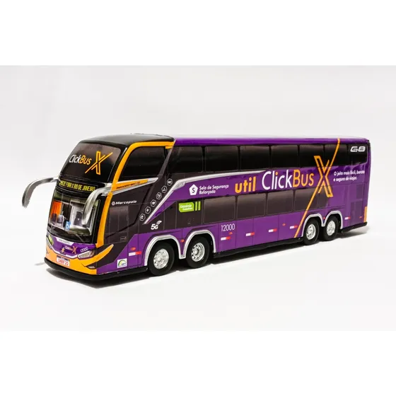 Miniatura Ônibus Util Click Bus G8 Dd 4 Eixos Lançamento. Ro