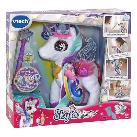 Skyla Maquillaje Mágico Unicornio Peluche Interactivo Vtech