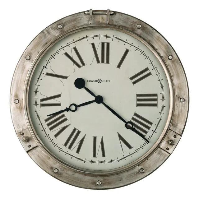 Reloj Pared Diametro Marco Acabado Plateado Envejecido Metal