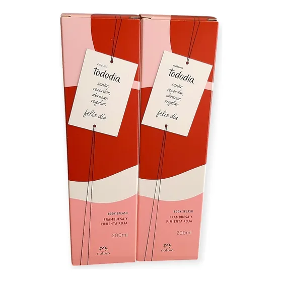 Tododia Body Splash Frambuesa Y Pimienta Roja X2 Natura200ml