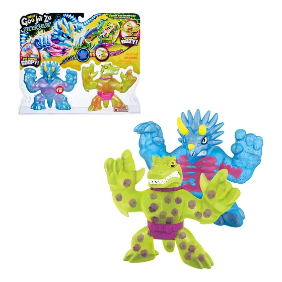 Heroes Of Goo Jit Zu Dino X-ray Versus Pack - Tritops Shredz