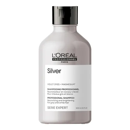 Shampoo Matizador Violeta Cabello Grises y Blancos Silver 300 ml L'Oréal Professionnel