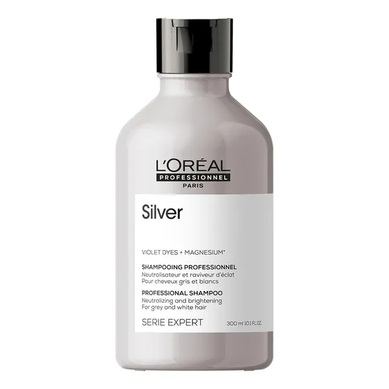 Shampoo Matizador Violeta Cabello Grises y Blancos Silver 300 ml L'Oréal Professionnel