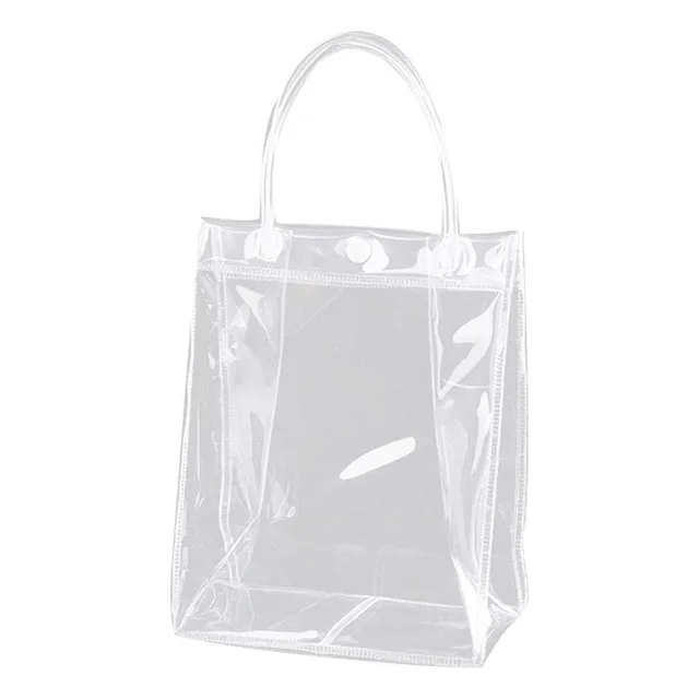 Bolso Mano Transparente Pvc Para Mujer Hombro Playa Bolsa