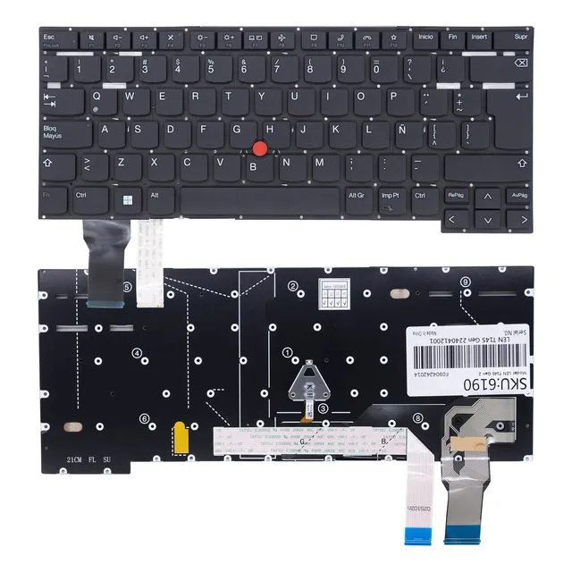 Teclado Lenovo Thinkpad T14s Gen 2 /p1 Gen4 Español