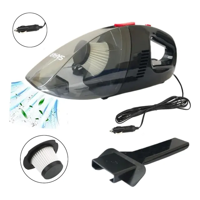 Aspiradora De Mano P/ Auto 80w Con Cable 3 M Safari H18n7157