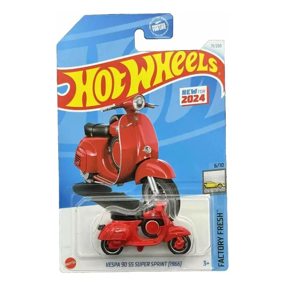Hot Wheels Moto Vespa 90 Ss Super Sprint 1966 + Obsequio 