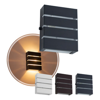 Luminária Arandela Fachos Bidirecional De Parede Starlumen St2772 - Slim 3 Frisos Preta Luminária Arandela Fachos Bidirecional De Parede Starlumen St2772 - Slim 3 Frisos Preta