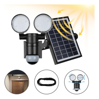 Lampara Con Panel Solar Y Sensor Para Exteriores Soleil Illux Ms-7112 Lampara Con Panel Solar Y Sensor Para Exteriores Soleil Illux Ms-7112
