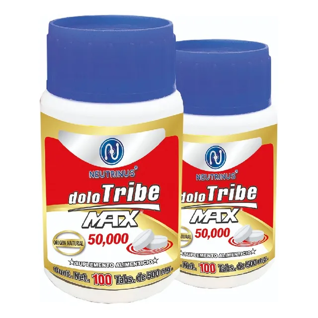 Kit 2 Suplemento Alimenticio Dolo Tribe 50000 Sabor Sin Sabor