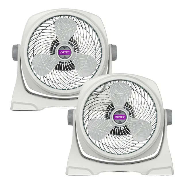 Kit De 2 Piezas Ventilador Piso Y Pared 12p Vortex Avf-1212