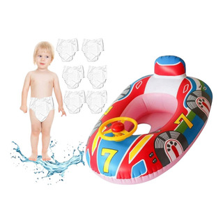 Salvavidas Inflable Andadera Bebé Carro +6pañal Acuático Salvavidas Inflable Andadera Bebé Carro +6pañal Acuático