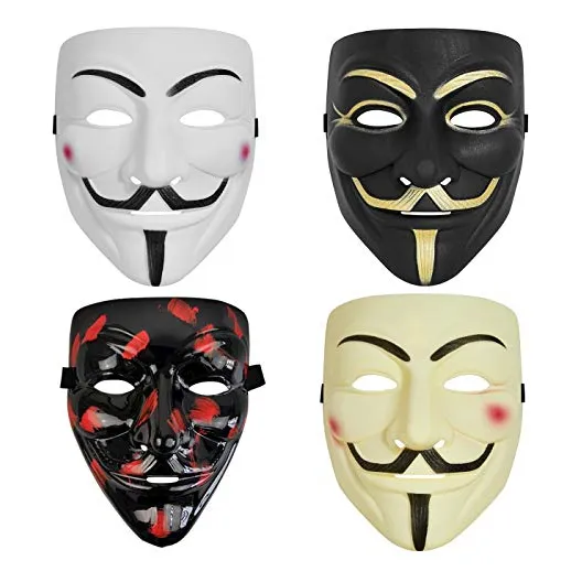 Paquete De 4 Disfraces De Halloween Con Máscara De Hacker V