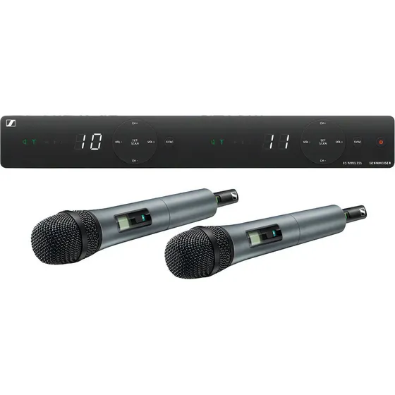 Microfone de mão duplo Sennheiser Inal XSW1835 de sistema duplo