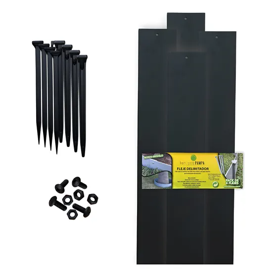 Fleje Delimitador De Canteros Pack X 4. Nueva Altura 10 Cm