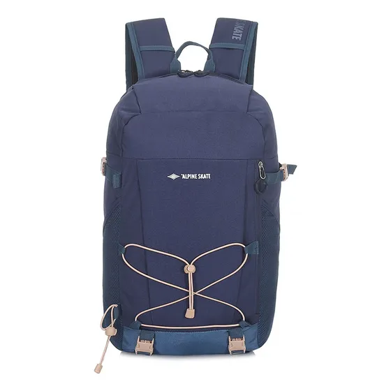 Mochila Alpine Skate Casual Reforzada Porta Notebook Color Azul marino Diseño de la tela Lisa