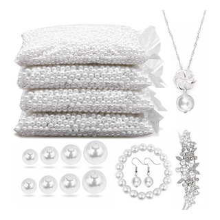 1200 4-10mm Cuentas De Perlas Abs Para Joyas Collares Pulser 1200 4-10mm Cuentas De Perlas Abs Para Joyas Collares Pulser