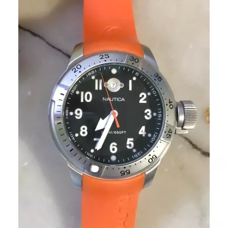 Reloj Nautica Naranja Acero